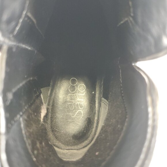 Franco Sarto Black Leather Ankle Booties - Size 6W, Gently Worn - Picture 5 of 11
